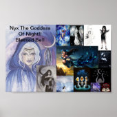 Nyx's collage, Nyx de godin van de nacht! Bless... Poster (Voorkant)