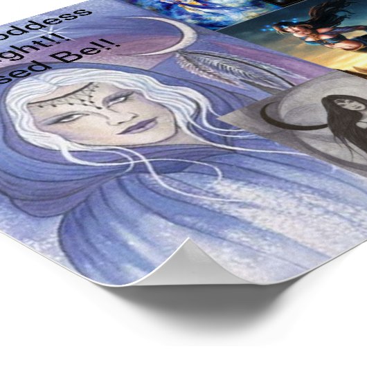 Nyx's collage, Nyx de godin van de nacht! Bless... Poster (Hoek)