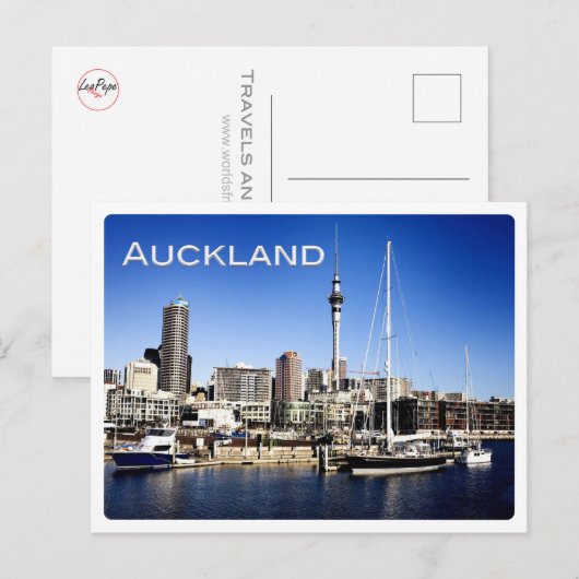 NZ Auckland - Sky Tower - Briefkaart (Voorkant / Achterkant)