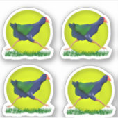 NZ BIRD Takahe Sticker (Voorkant)
