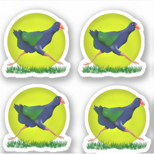 NZ BIRD Takahe Sticker (Voorkant)