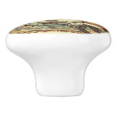 NZ Birds puteketeke art nouveau knop (Zijkant)