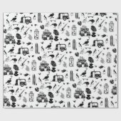 NZ-feestdagen, patroon Cadeaupapier (Vlak)