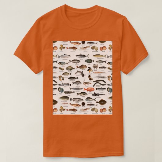 NZ fish species Graphic T-shirt (Design voorkant)