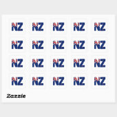 NZ flag Vierkante Sticker (Vel)