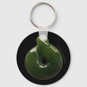 NZ Greenstone Pounamu Twist  Gift Ke Sleutelhanger