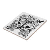 NZ inheemse vogels - klein tegel Tegeltje (Zijkant)