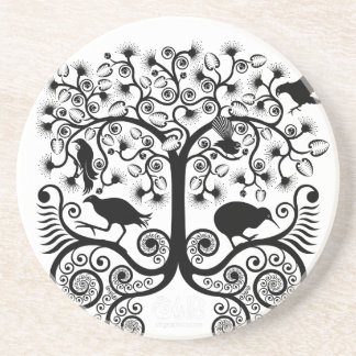 NZ inheemse vogels - Sandstone Onderzetter