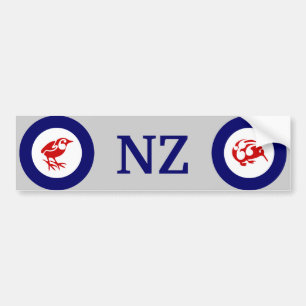 NZ KIWI en Rock-bumpersticker Bumpersticker