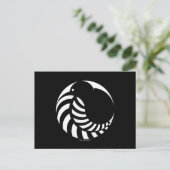 NZ Kiwi / Silver Fern Emblem Briefkaart (Staand voorkant)