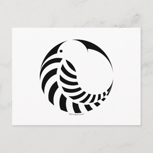 NZ Kiwi / Silver Fern Emblem Briefkaart (Voorkant)