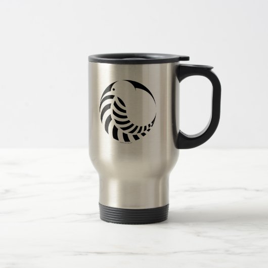 NZ Kiwi / Silver Fern Emblem Reisbeker (Rechts)