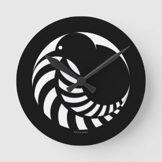 NZ Kiwi / Silver Fern Emblem Ronde Klok