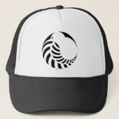 NZ Kiwi / Silver Fern Emblem Trucker Pet (Voorkant)