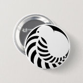 NZ Kiwi/Silver Fern Ronde Button 5,7 Cm (Voorkant /achterkant)