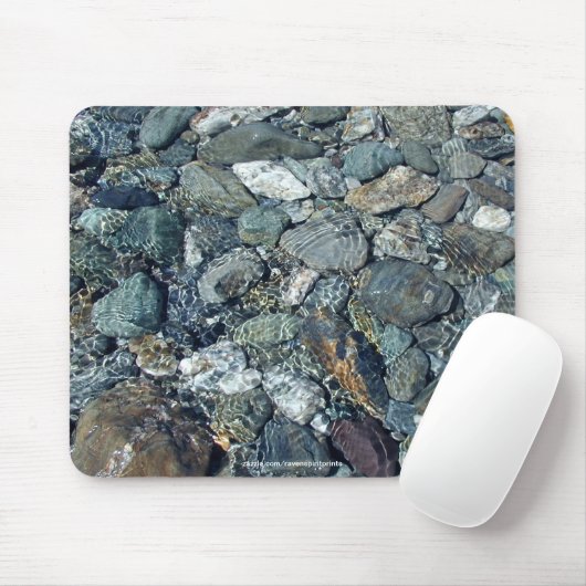 NZ LAKE WATERS & STONES Natuur Mousepad Muismat (Met muis)