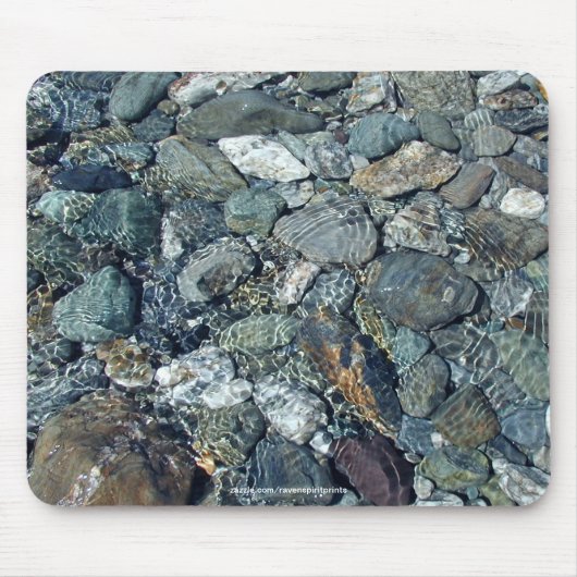 NZ LAKE WATERS & STONES Natuur Mousepad Muismat (Voorkant)