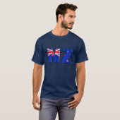 NZ logo vlag van Nieuw-Zeeland T-shirt (Voorkant volledig)