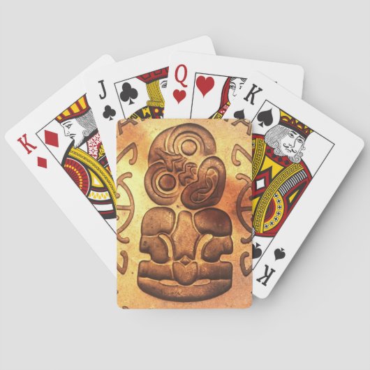 NZ Maori Hei Tiki Tuonga Pounamu Art Speelkaarten (Achterkant)