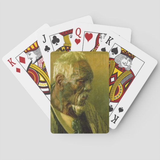 NZ Maori Leader Chieftain Historic Art Speelkaarten (Achterkant)