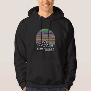 Nz Mountains Fern Kiwi Idea Nieuw-Zeeland Hoodie