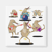 NZ Music Kiwi Band Magneet (Voorkant)