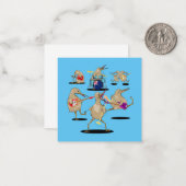 NZ Music Kiwi Band Notitiekaartje (Voorkant / Achterkant in situ)