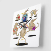 NZ Music Kiwi Band Vierkante Klok (Hoek)