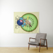 NZ-muziek Kiwi drumming Wandkleed (In Situ (horizontaal))