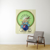 NZ-muziek Kiwi drumming Wandkleed (In situ)