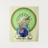 NZ-muziek Kiwi drumming Wandkleed (Voorkant)