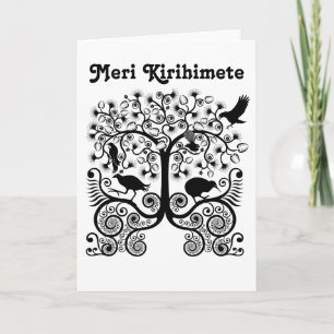 NZ Naitve Birds Christmas Kaart