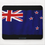 NZ New Zealand Flag Patriotic World Flags Mousepad Muismat (Voorkant)