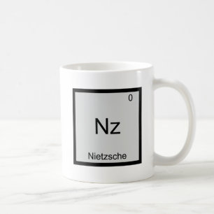 Nz - Nietzsche Grappig Element Chemie Symbool T-sh Koffiemok