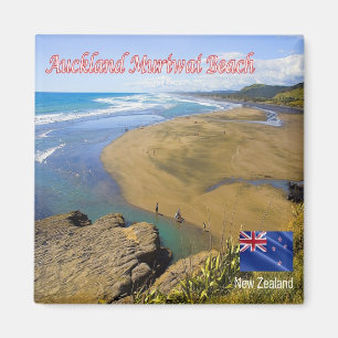 NZ - Nieuw-Zeeland - Auckland Muriwai - strand Magneet