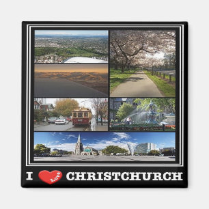 NZ - Nieuw-Zeeland - Christchurch - I Love Magneet