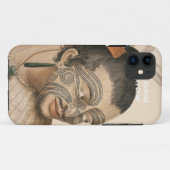 NZ Nieuw-Zeeland Maori Chieftain Art iPhone 5 Hoes (Achterkant (horizontaal))