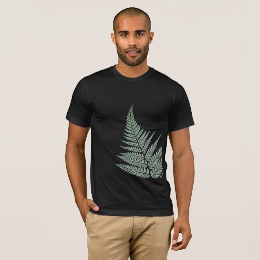 NZ Silver Fern, donkergroen T-shirt (Voorkant volledig)