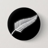 NZ Silver Fern National Emblem Patriotic Button (Voorkant)