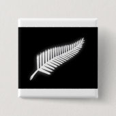 NZ Silver Fern National Emblem Patriotic Button (Voorkant)