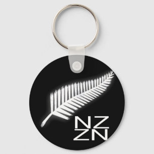 NZ Silver Fern National Emblem Patriotic Sleutelha Sleutelhanger