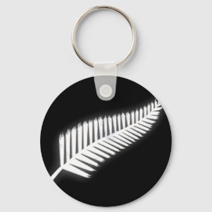 NZ Silver Fern National Emblem Patriotic Sleutelha Sleutelhanger