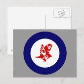 NZ vogel Silvereye TAHUHOU postkaart (Voorkant / Achterkant)