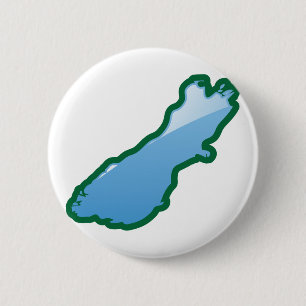 NZ Zuid-eiland Ronde Button 5,7 Cm