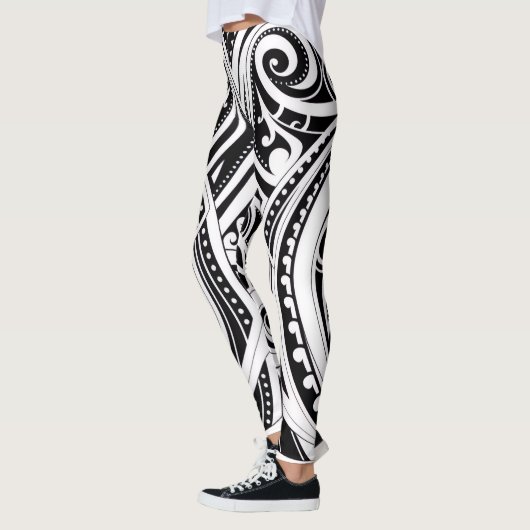 NZKULTURE Trainer leggings Uniek Māori ontwerp (Links)