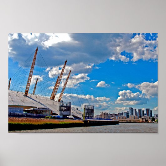 O2 Arena River Thames Londen Verenigd Koninkrijk Poster (Voorkant)