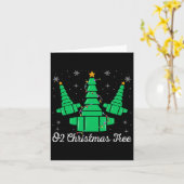 O2 Kerstboom Respiratory Therapist Xmas Light Kaart (Gele Bloem)