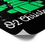 O2 Kerstboom Respiratory Therapist Xmas Light Poster (Hoek)