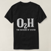 O2H-achterkant van water T-shirt (Design voorkant)