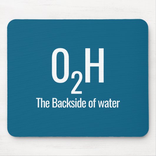 O2h de achterkant van water muismat (Voorkant)